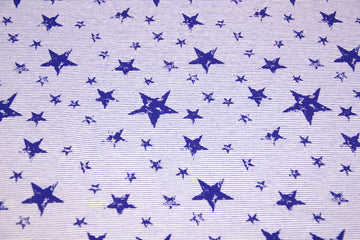 Jersey mit Sternen, blau, 0,5 m